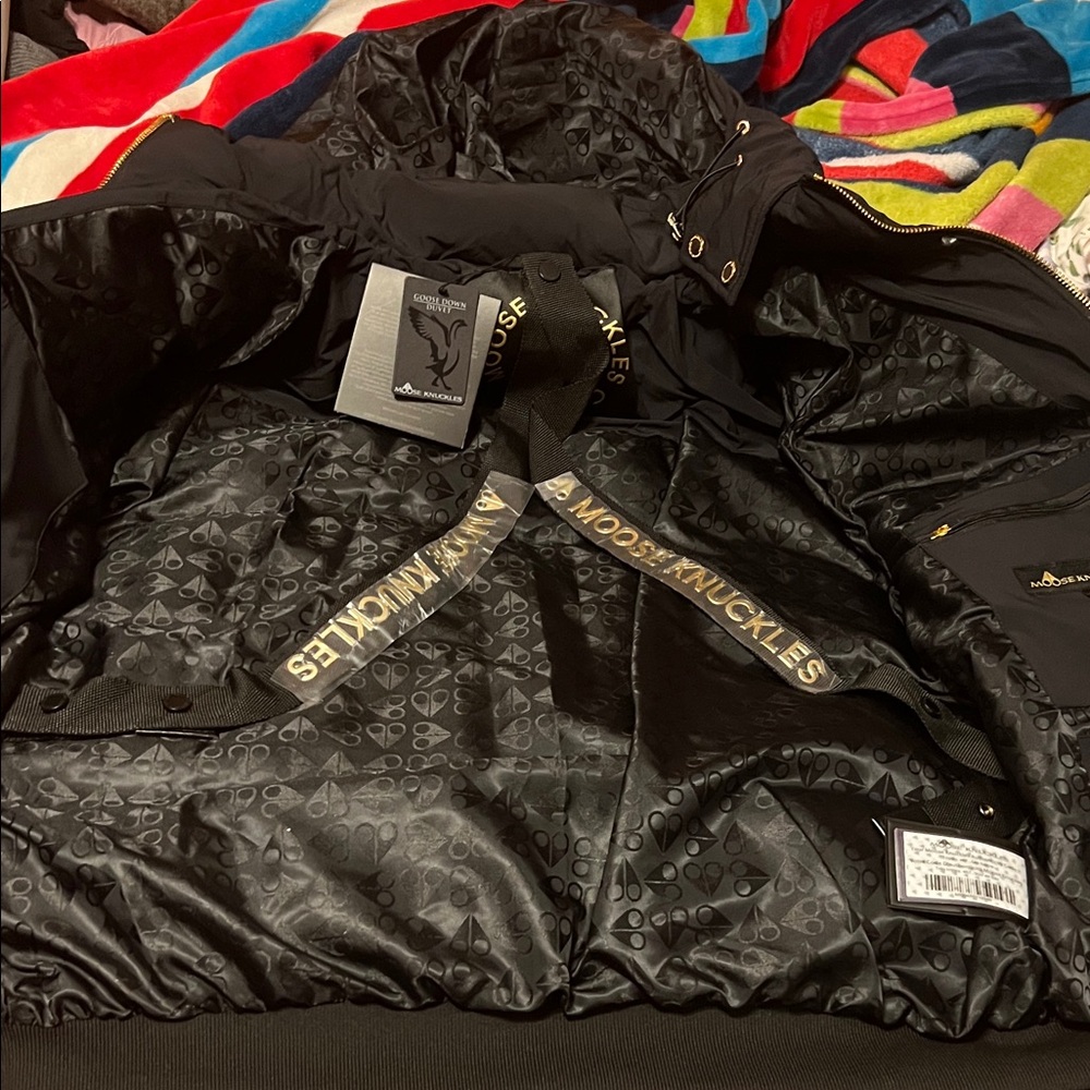 Moose Knuckles Black Quilted Jacket